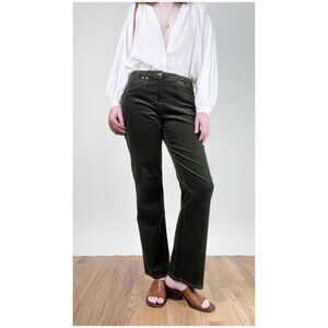 Vintage 90s Y2K Corduroy Velvet Pants Preppy Trousers Full Length Fall Boho Chic